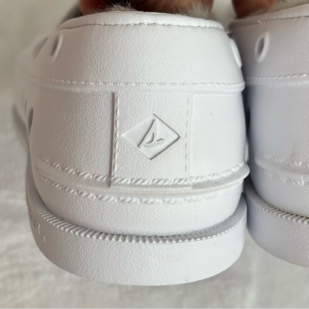 SPERRY Authentic Original Float Cozy Slip-On White Boat Shoe--NEW--8 - Picture 11 of 16